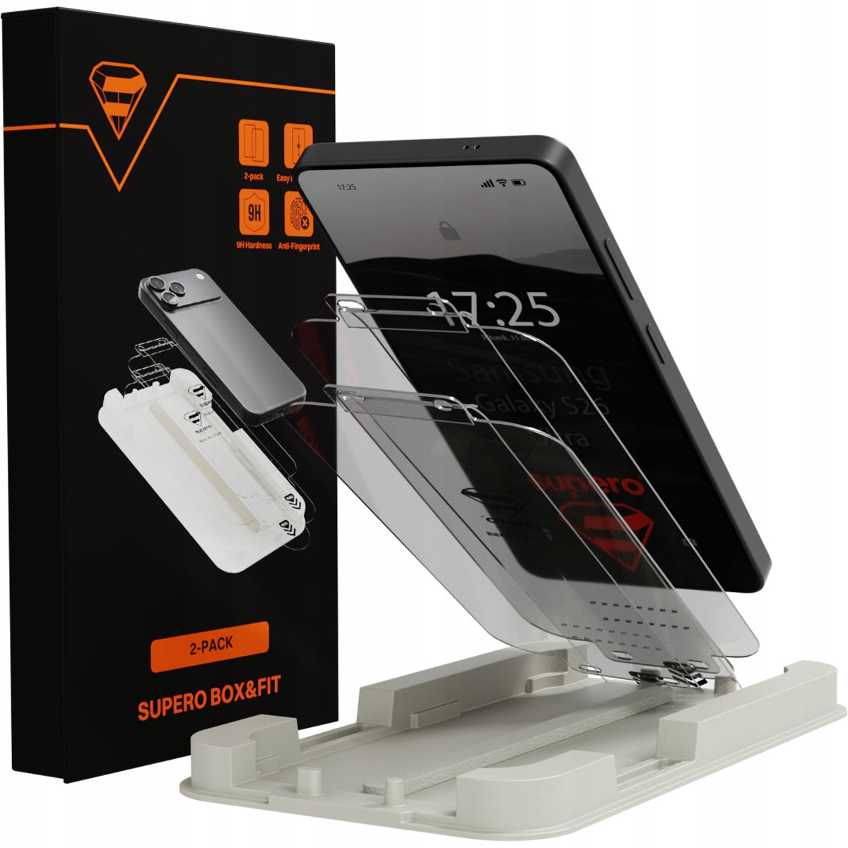 Tempered glass for Samsung Galaxy S26 Ultra, 2 pcs. protective 9H + applicator
