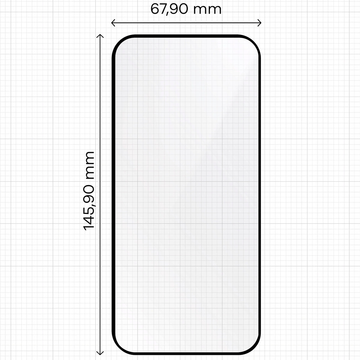 Tempered glass for iPhone 17, Bizon, fast with applicator, 2 pieces Packaging status original
