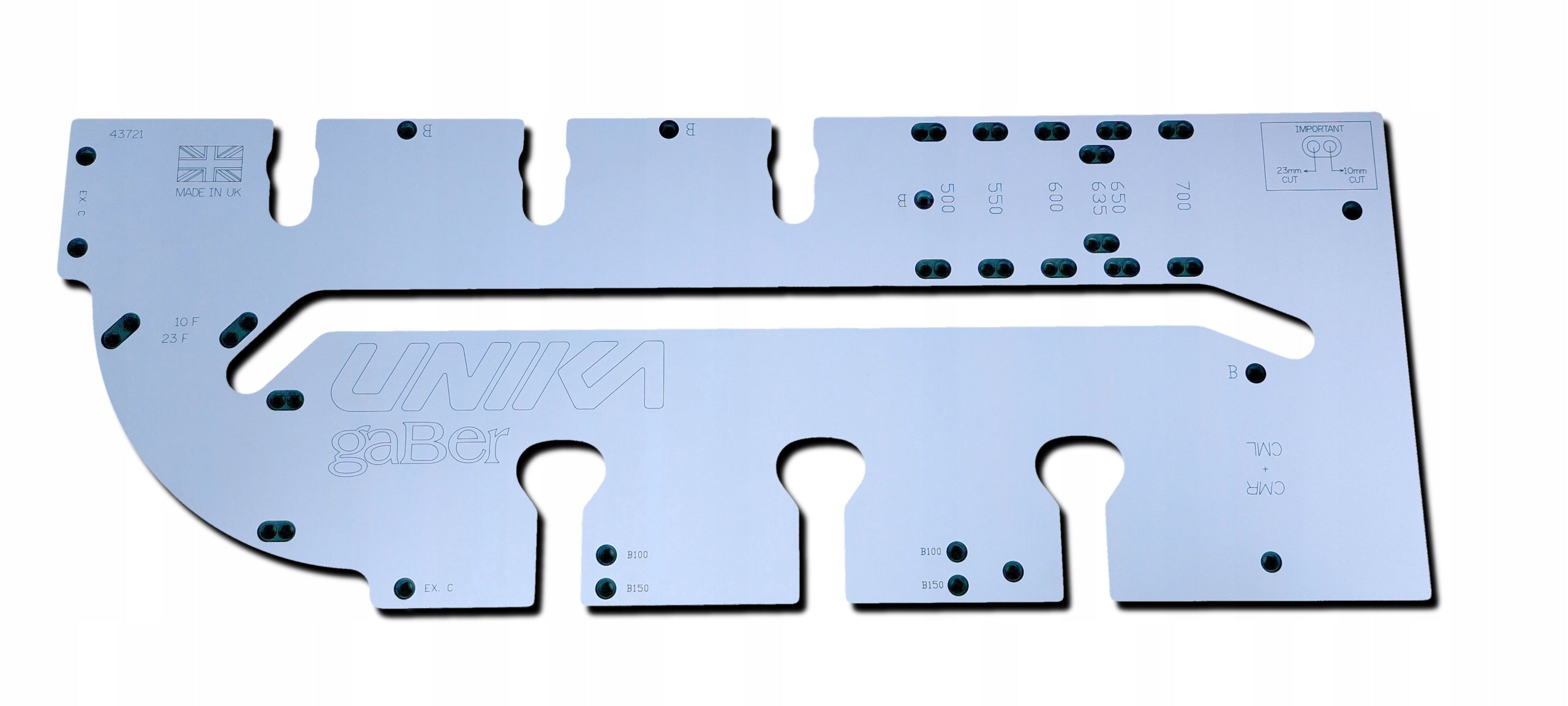 Template for connecting countertops UNIVERSAL UNIKA 12 mm