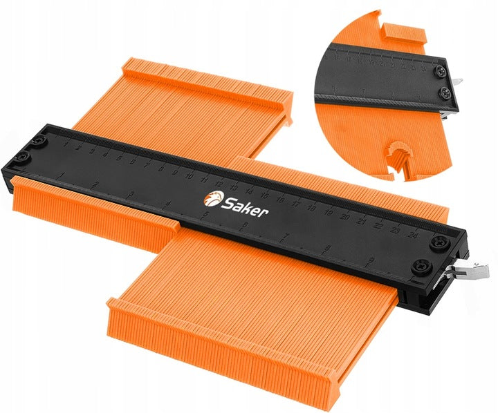 Template for contours shape template SAKER 12cm - precision work Manufacturer code B083HXY9K7