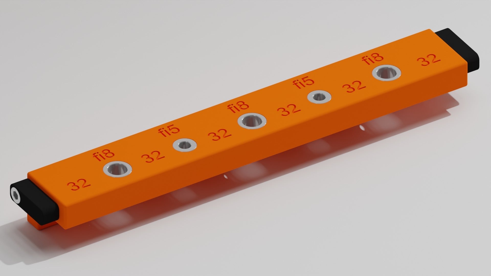 Template for dowels and furniture confirmates steel bushings hardened solid Manufacturer code 3DEK