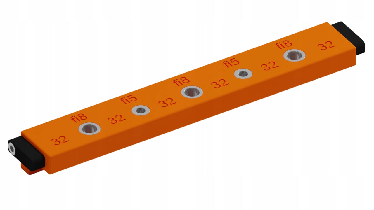 Template for dowels and furniture confirmates steel bushings hardened solid