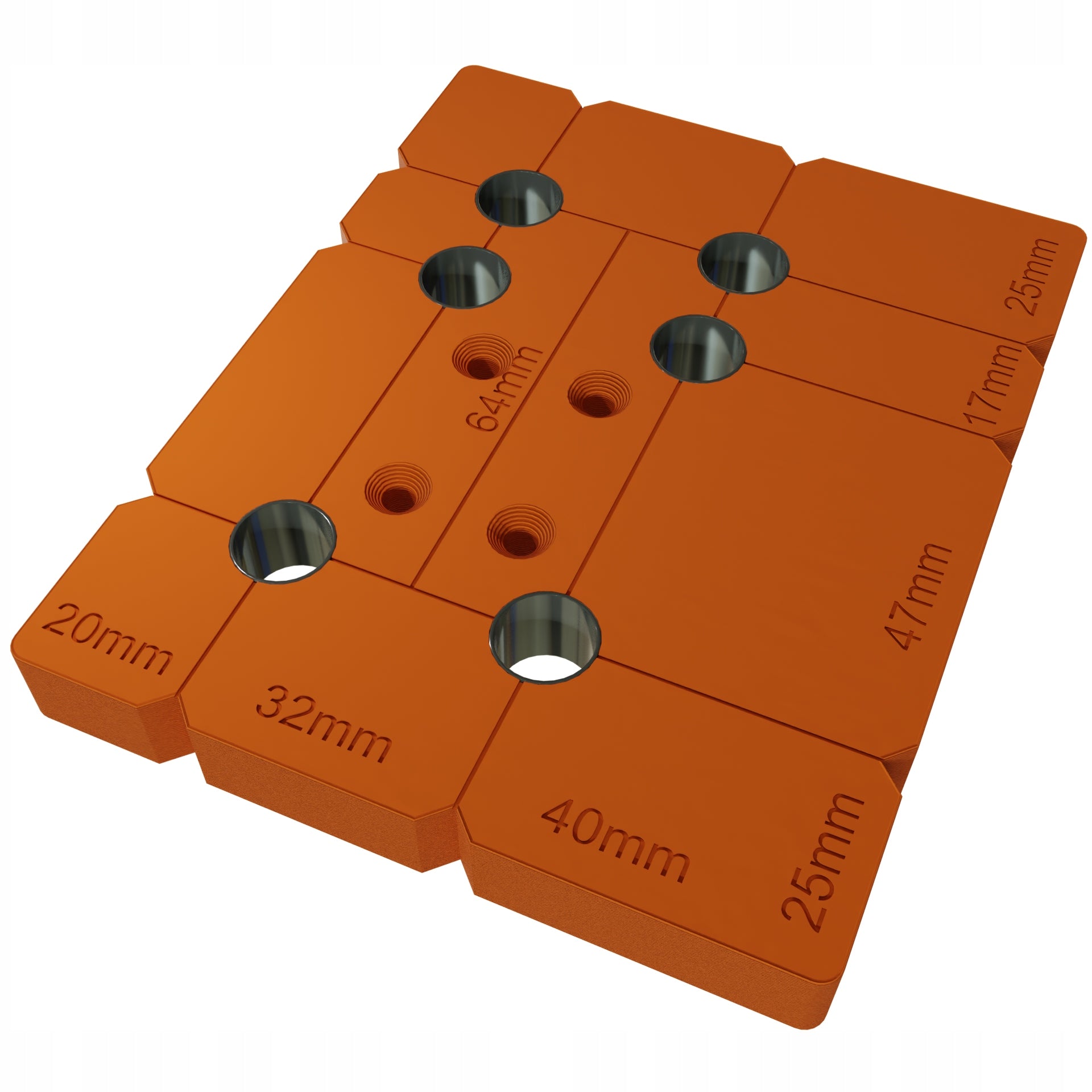 Template for drilling holes for Camar 801 and Camar 807 pendants