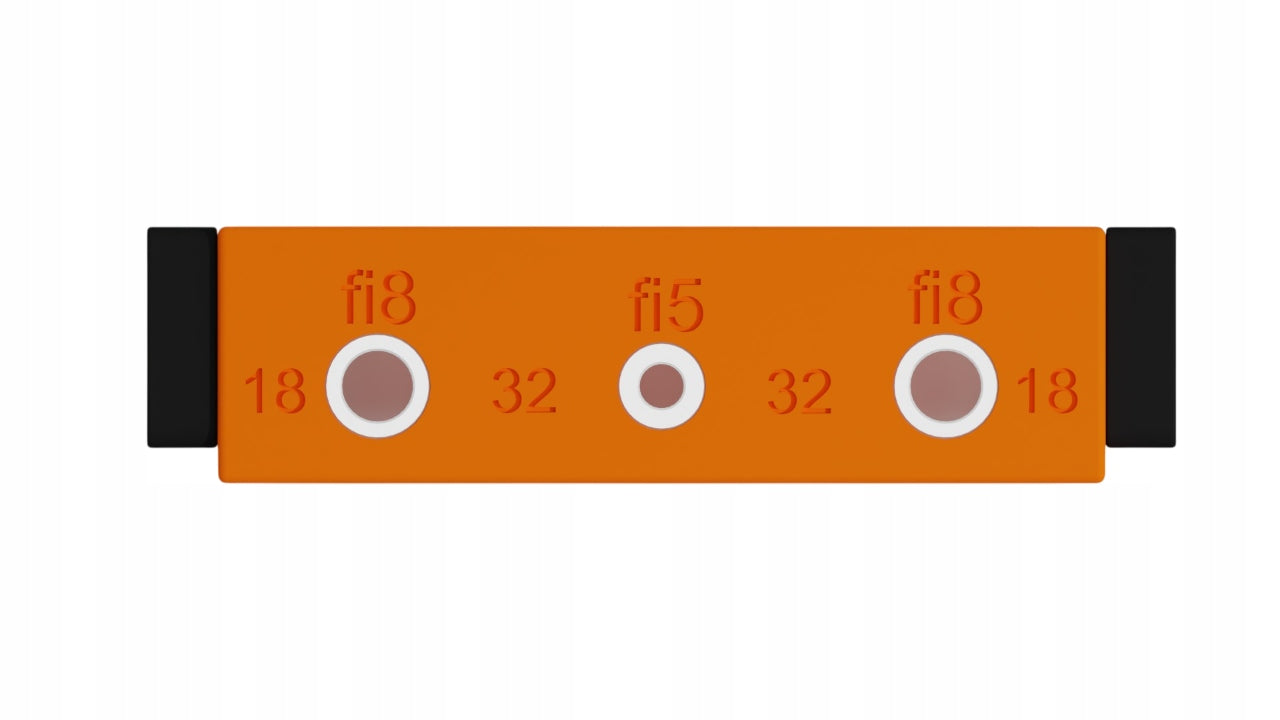 Template for furniture confirmate studs – with steel sleeves drilling Brand no brand