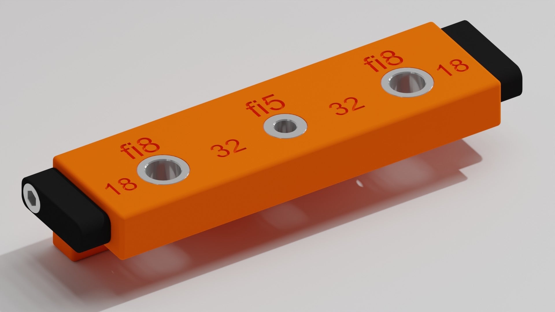 Template for furniture confirmate studs – with steel sleeves drilling Manufacturer code 3DEK
