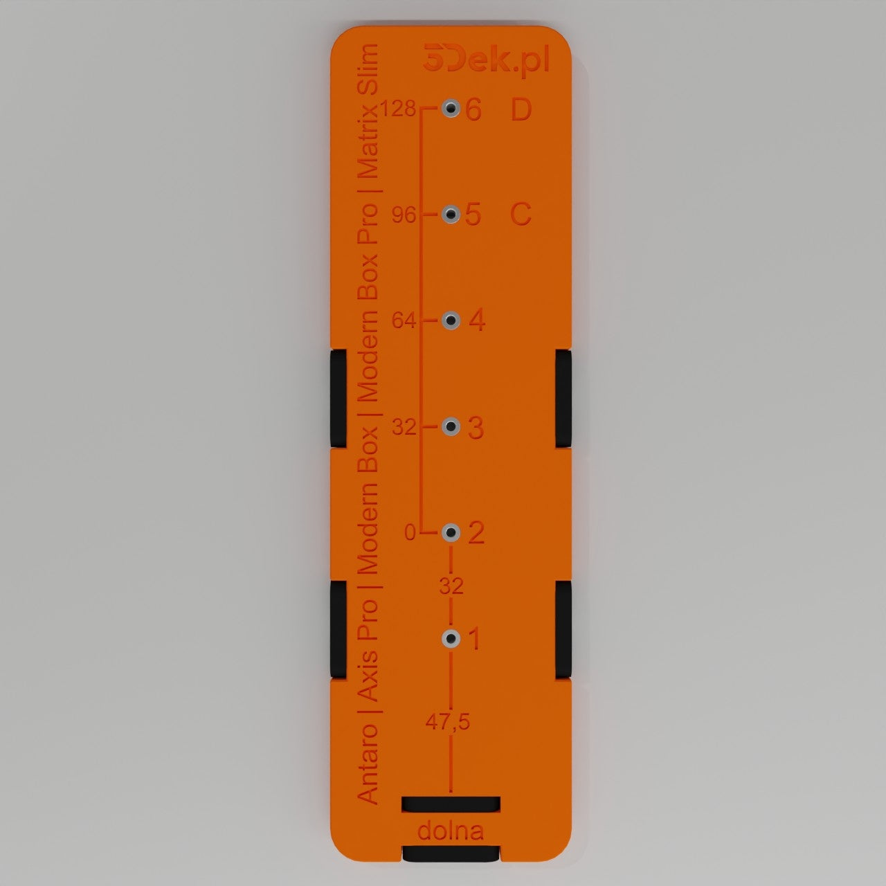 Template for mounting drawer fronts Axis pro modern box antaro hafele blum