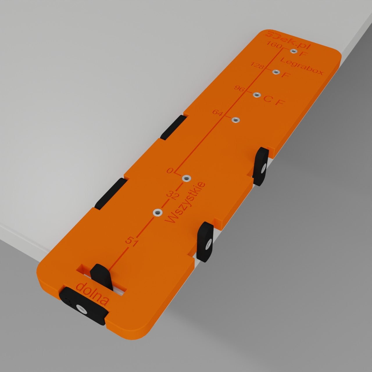 Template for mounting drawer fronts blum legrabox furniture to size universal Manufacturer code 3DEK