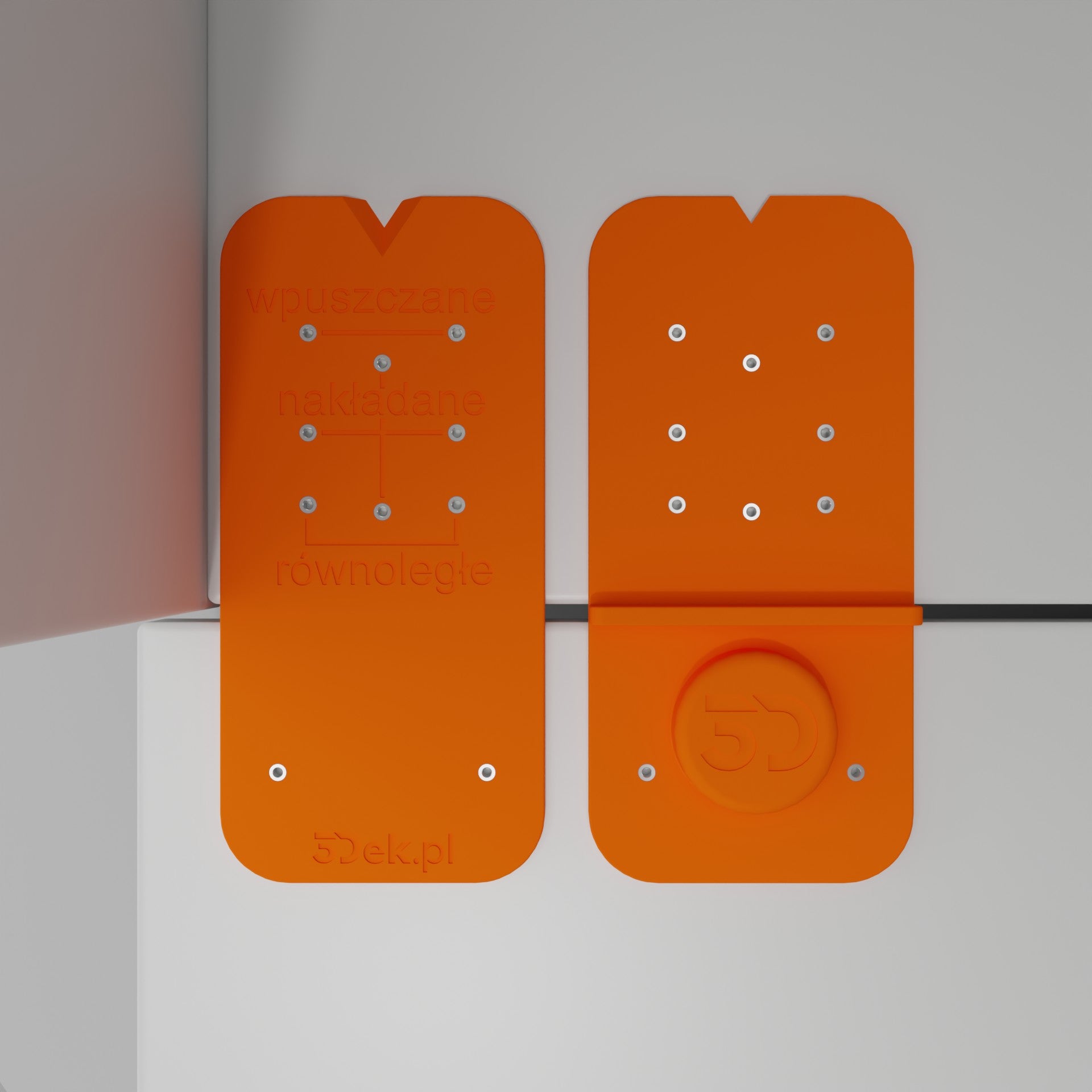 Template for parallel recessed hinges universal
