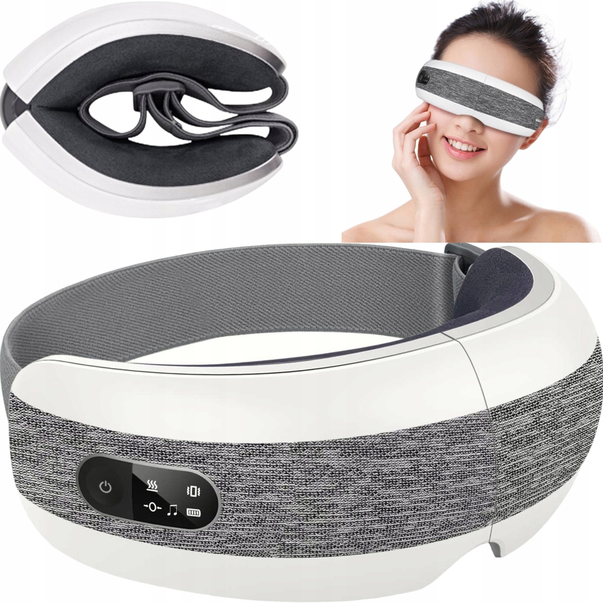 Temple Eye Massager Folding Massage Glasses Wireless Massage Goggles