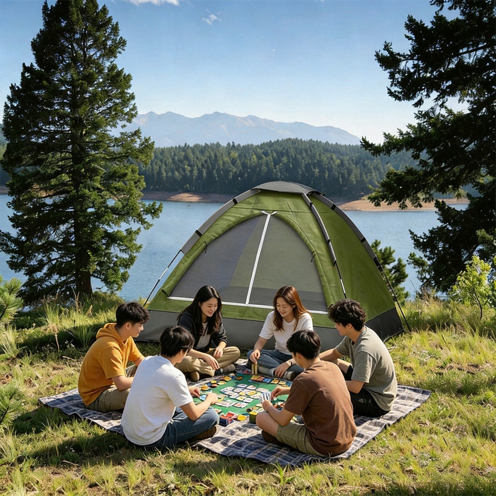 Tent 2 Person Lightweight Waterproof With Tropical Camping 204x144x102cm Packaging status original