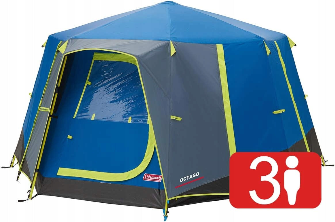 Tent 3 people COLEMAN unisex octago waterproof Color blue