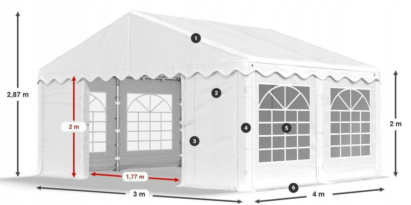 Tent 3x4 Party Garden DAS 240 S Type tent