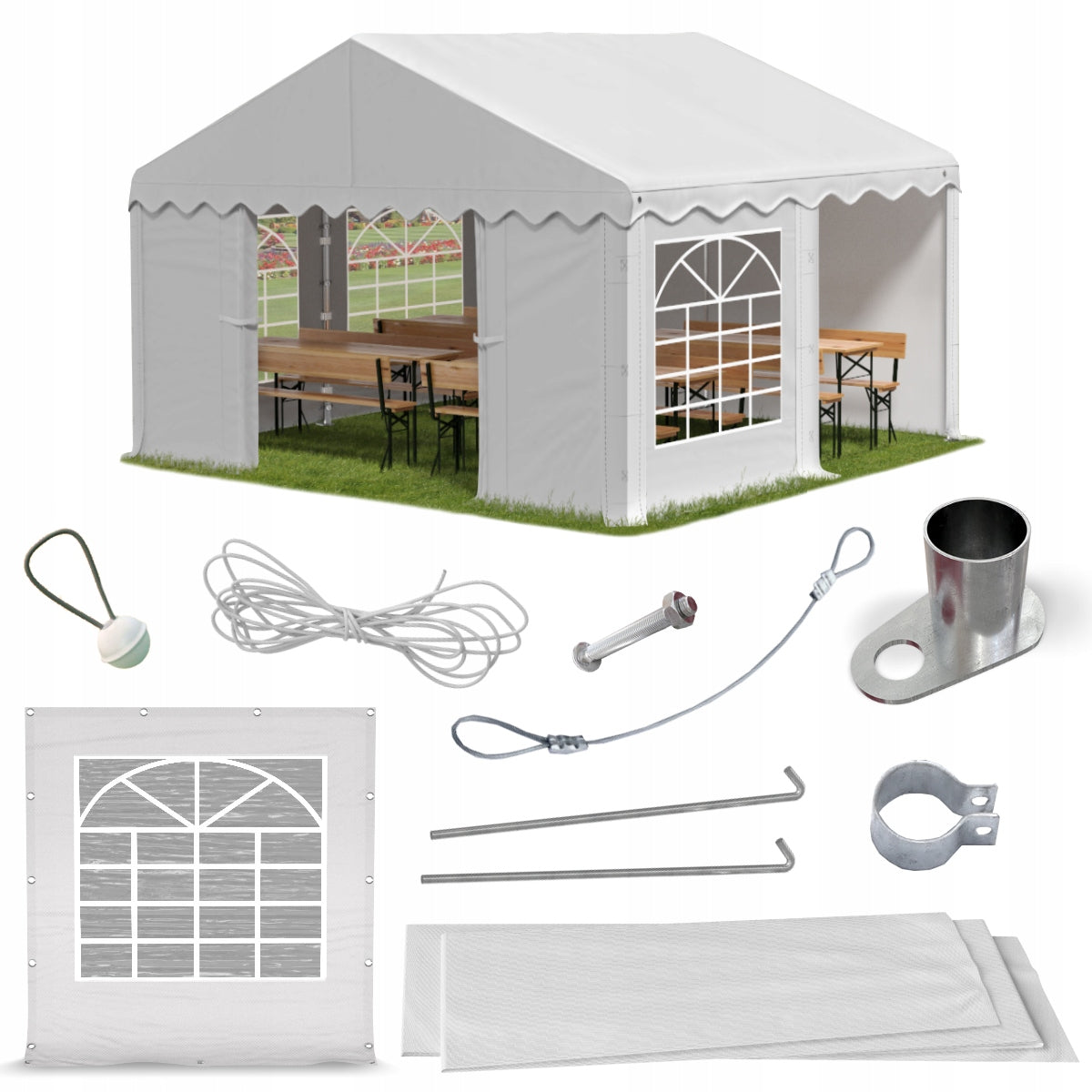 Tent 3x4 Party Garden DAS 240 S VARIOUS COLORS