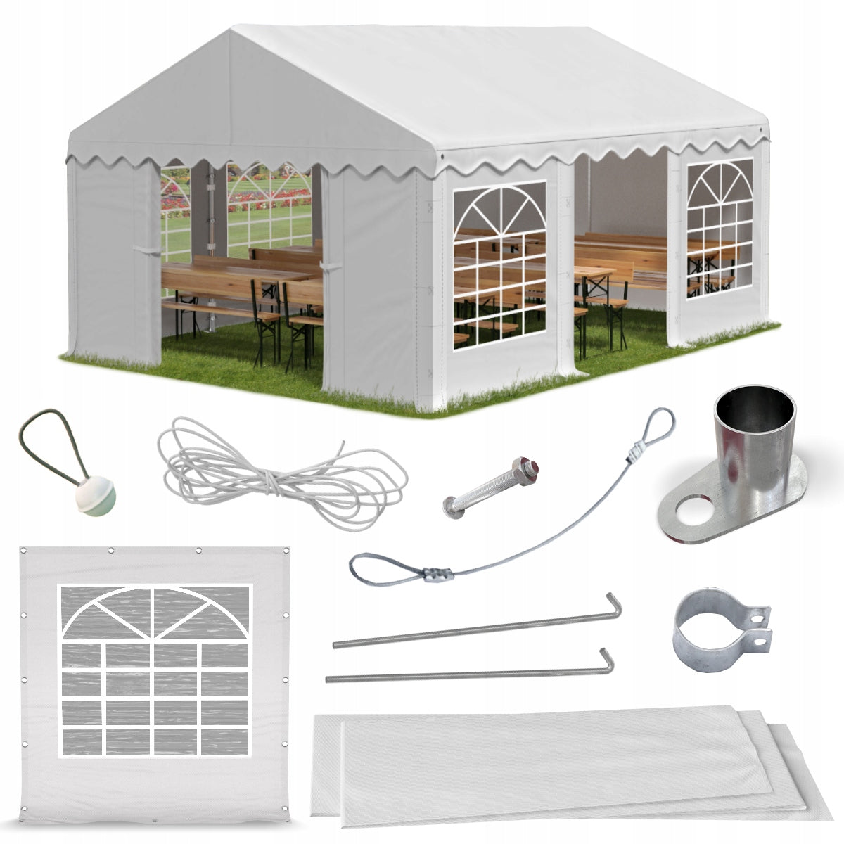 Tent 3x6 Party Garden DAS 240 S VARIOUS COLORS + FREEBIE GATE