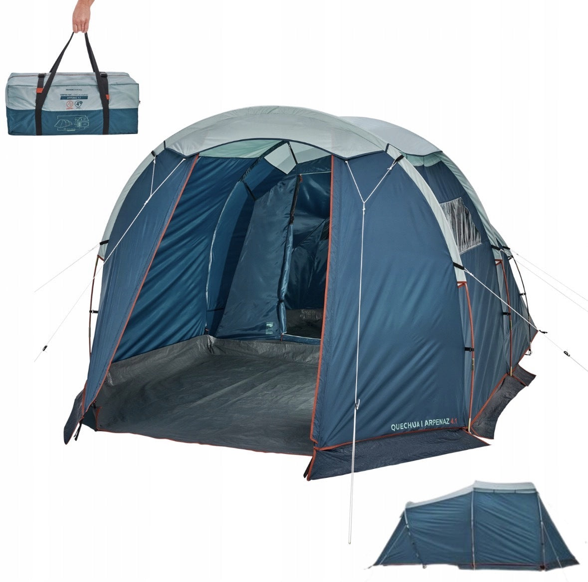 Tent 4 PERSON Quechua Arpenaz 4.1 Camping VESTIBULE 4 pers HIT Manufacturer code 445657
