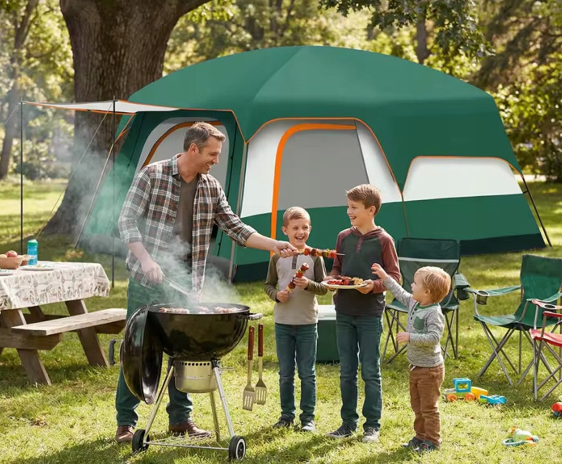 Tent 4 Person High Camping Large Family Two Room Vestibule Brand no brand