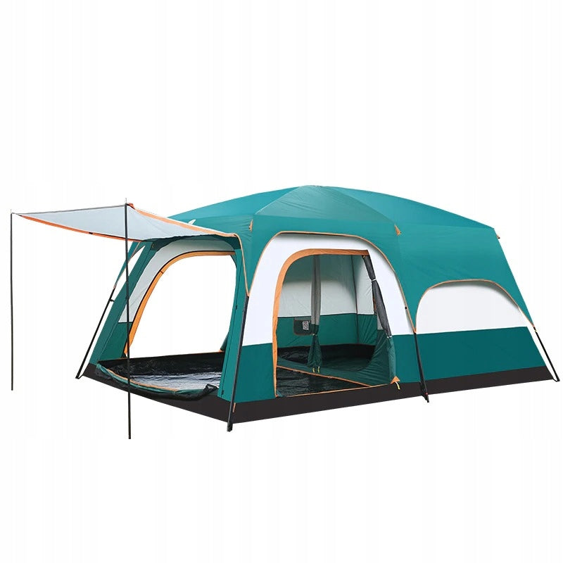 Tent 4 Person High Camping Large Family Two Room Vestibule Waterproofness 4000 mm