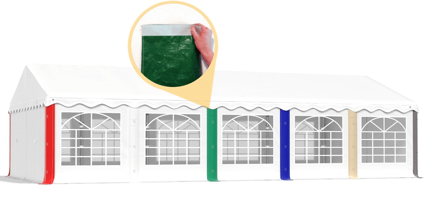 Tent 4x6 Party Garden DAS 240 S GREEN Width 4 m