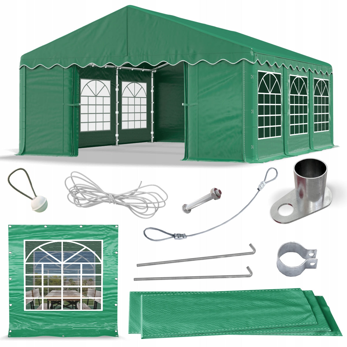 Tent 4x6 Party Garden DAS 240 S GREEN