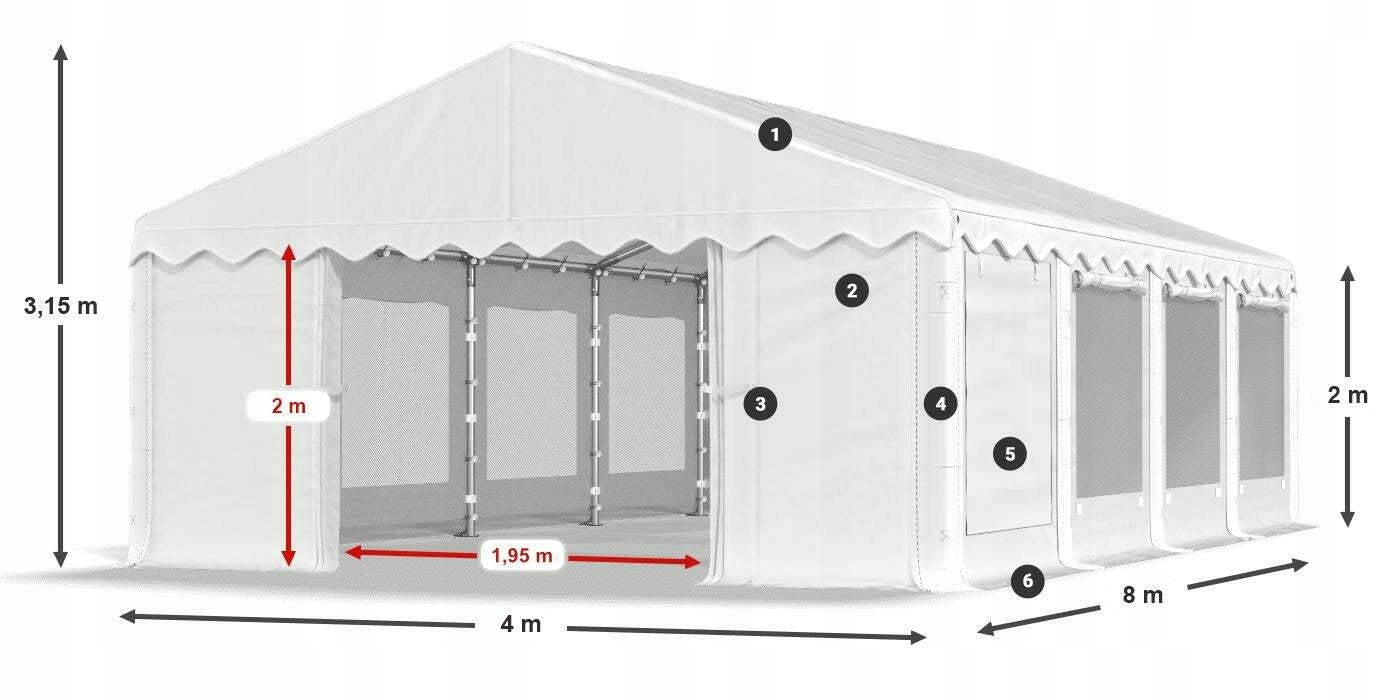 Tent 4x8 Party Commercial DAS 240 S Type tent