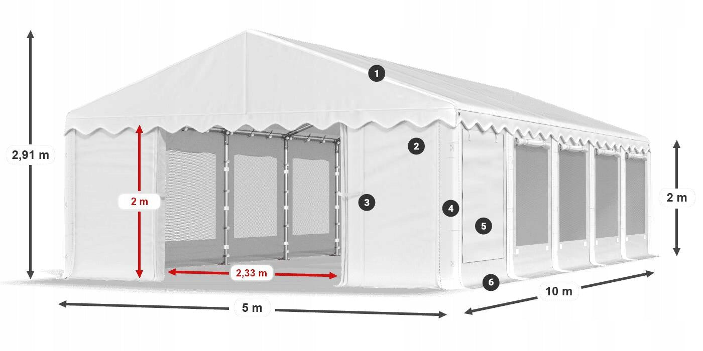 Tent 5x10 Party Warehouse DAS 240 S Manufacturer Das Company