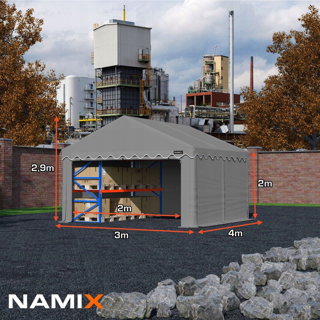 Tent BASIC 3x4 commercial warehouse VARIOUS COLORS + SIDE WALLS FREEBIE Manufacturer code namiot_basic_3x4