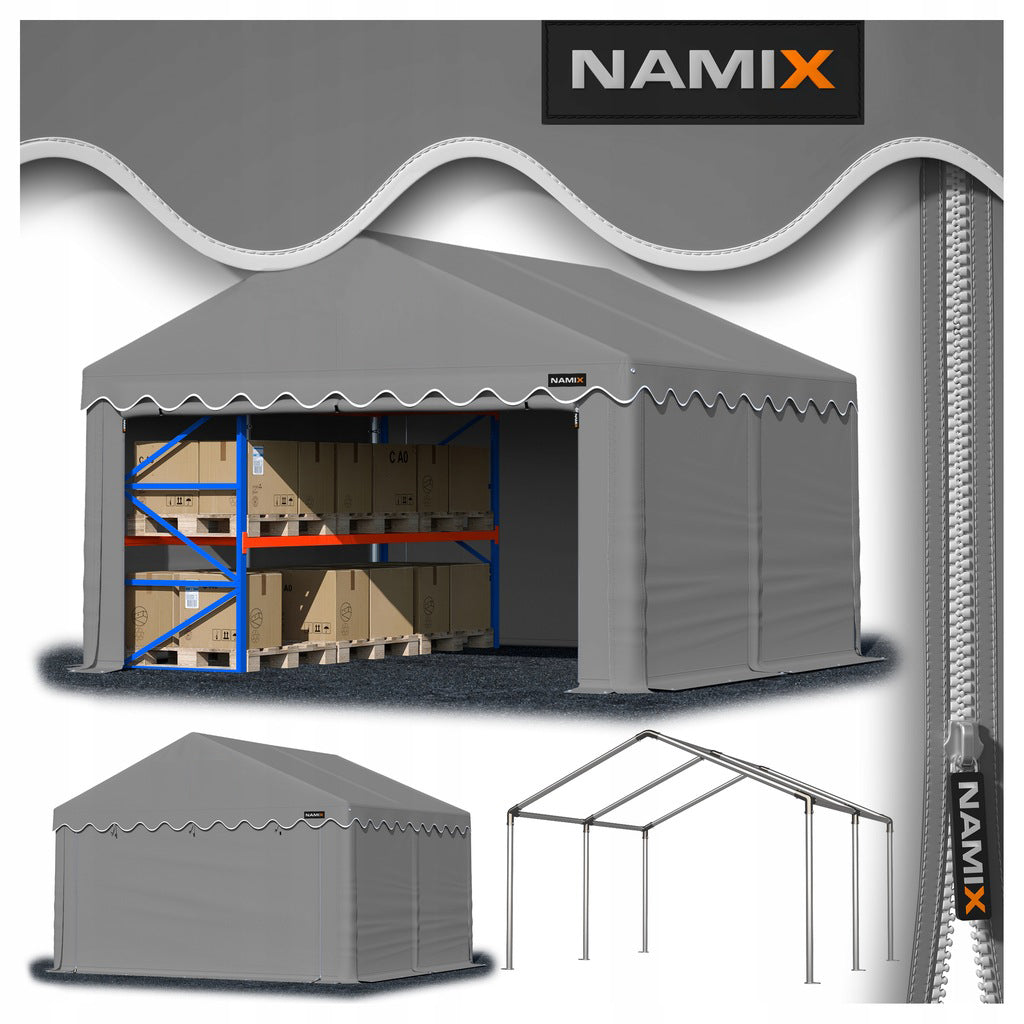 Tent BASIC 3x4 commercial warehouse VARIOUS COLORS + SIDE WALLS FREEBIE