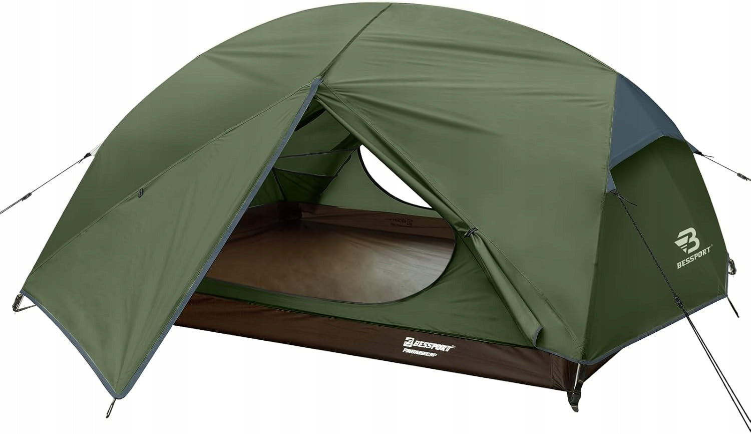 Tent Bessport Basic-3P 2-3 Personal Waterproof Multi-Season Green