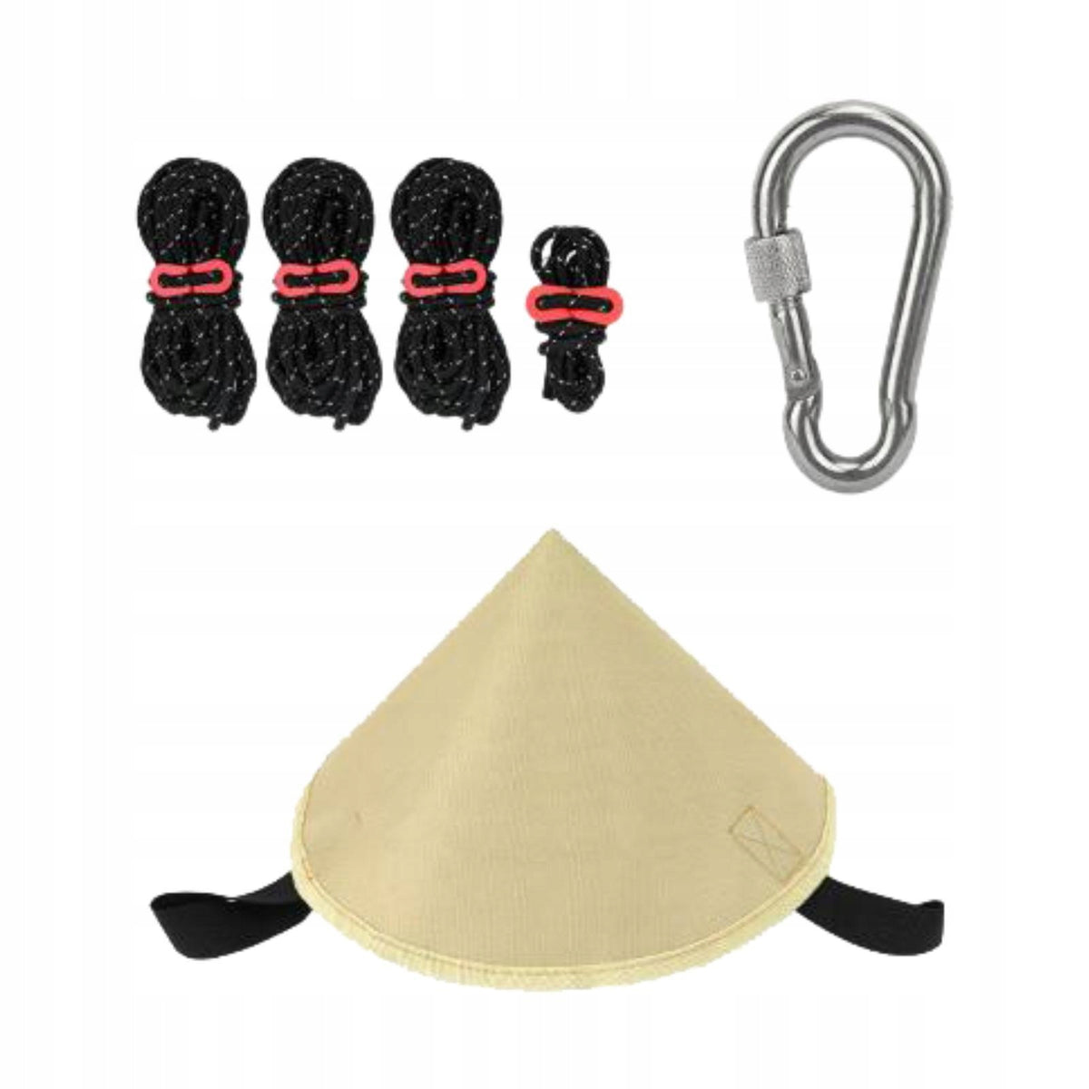 Tent Connect Hat Easy to Setup Multifunction Adapter Windproof Tarp Khaki