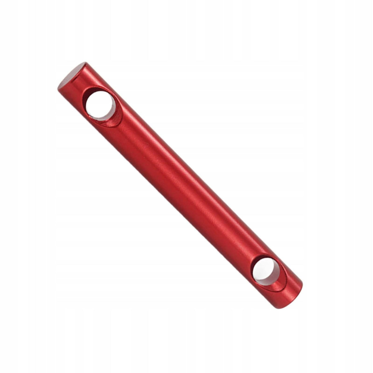 Tent Cord Tightener Fixed Buckle 2 Hole Rope Fastener Double Eye Tent Red