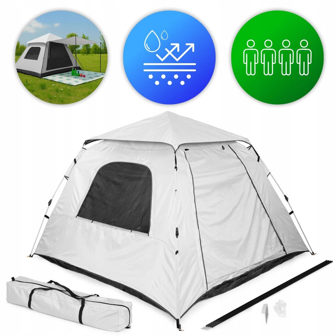 Tent Four Person Tourist Automatic Camping Waterproof1500 Packaging status original