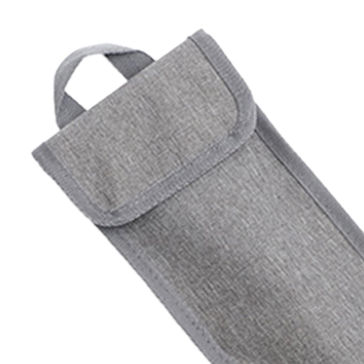 Tent Peg Storage Pouch Portable Zipper Tent Pole Holder Container Gray 30cm Packaging status original