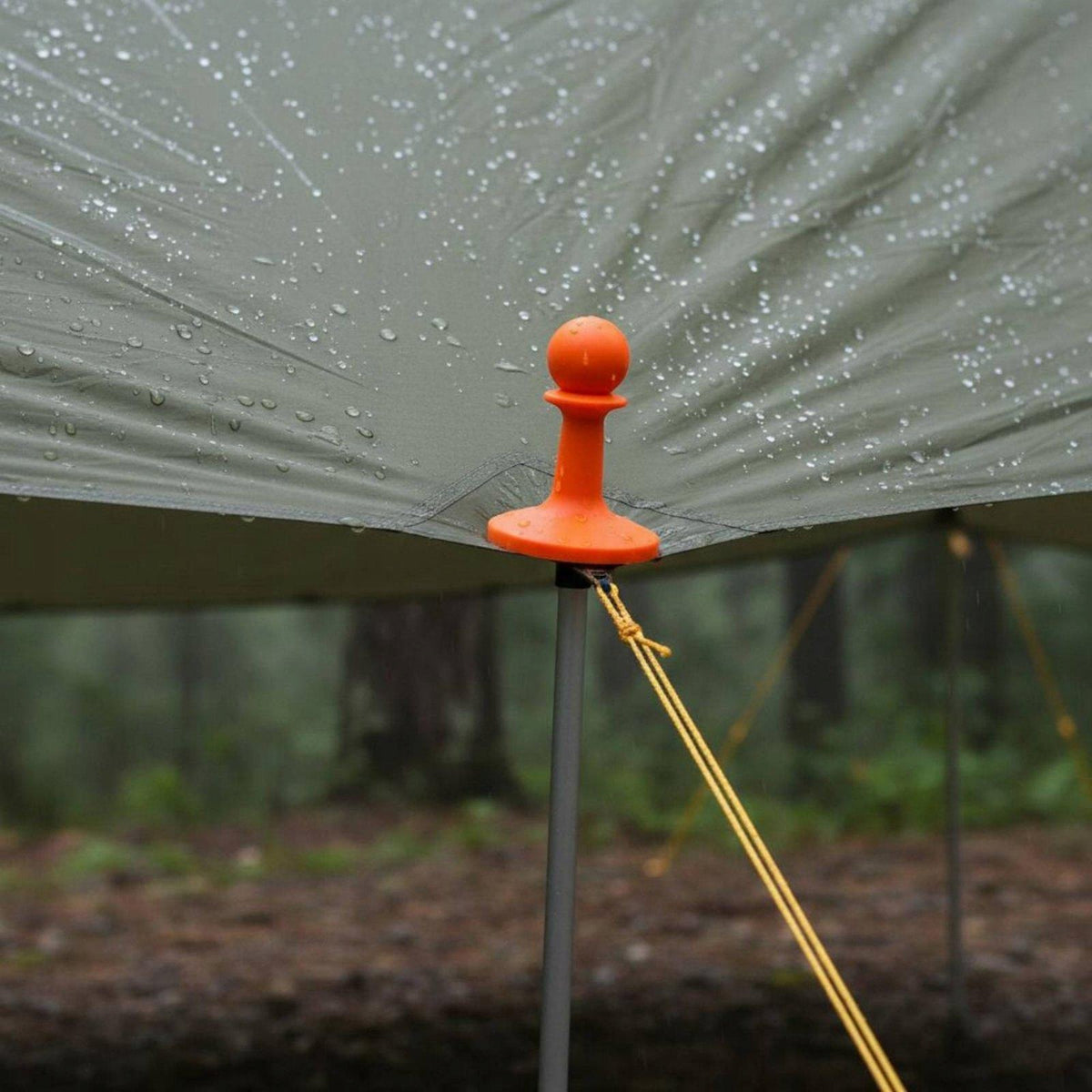 Tent Pole Cap Anti Spark Tarp Pole Tip Cover Weather Protection Sand 1 PC Packaging status original
