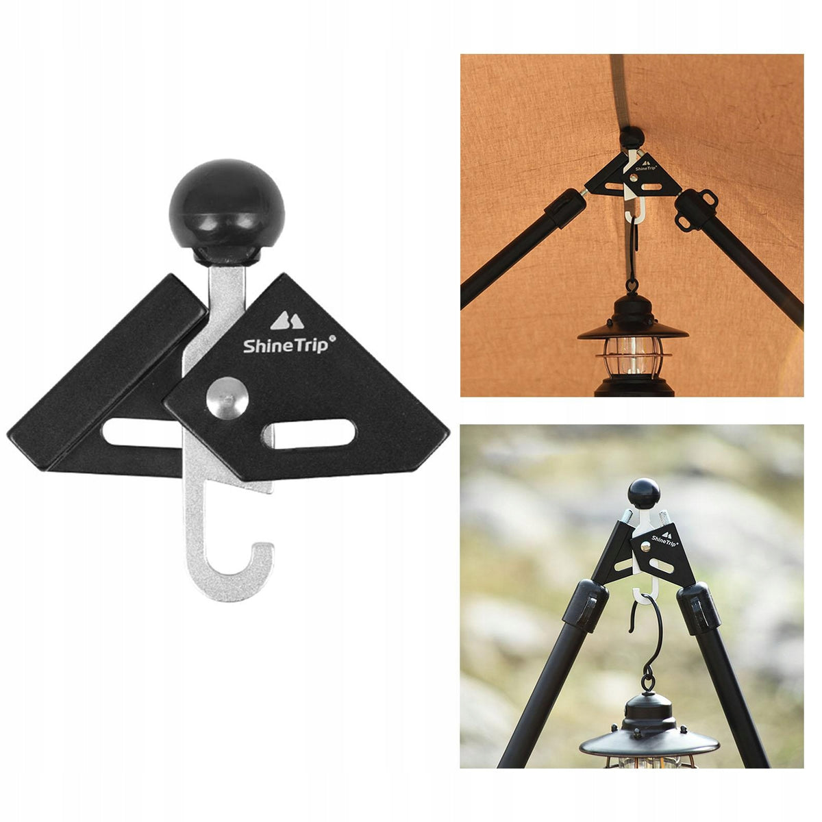 Tent Pole Holder Top Ball Connector Support Cover Lightweight Black
