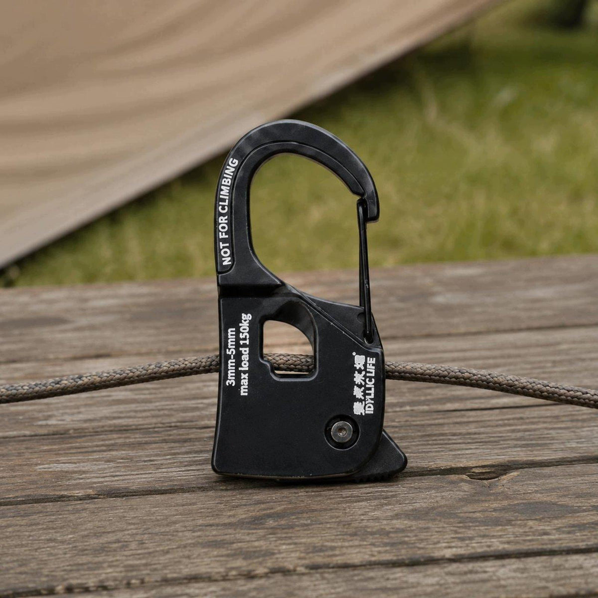 Tent Rope Fastener Lightweight Self locking Pulley Adjuster W Ss Hook Manufacturer code 12866088311