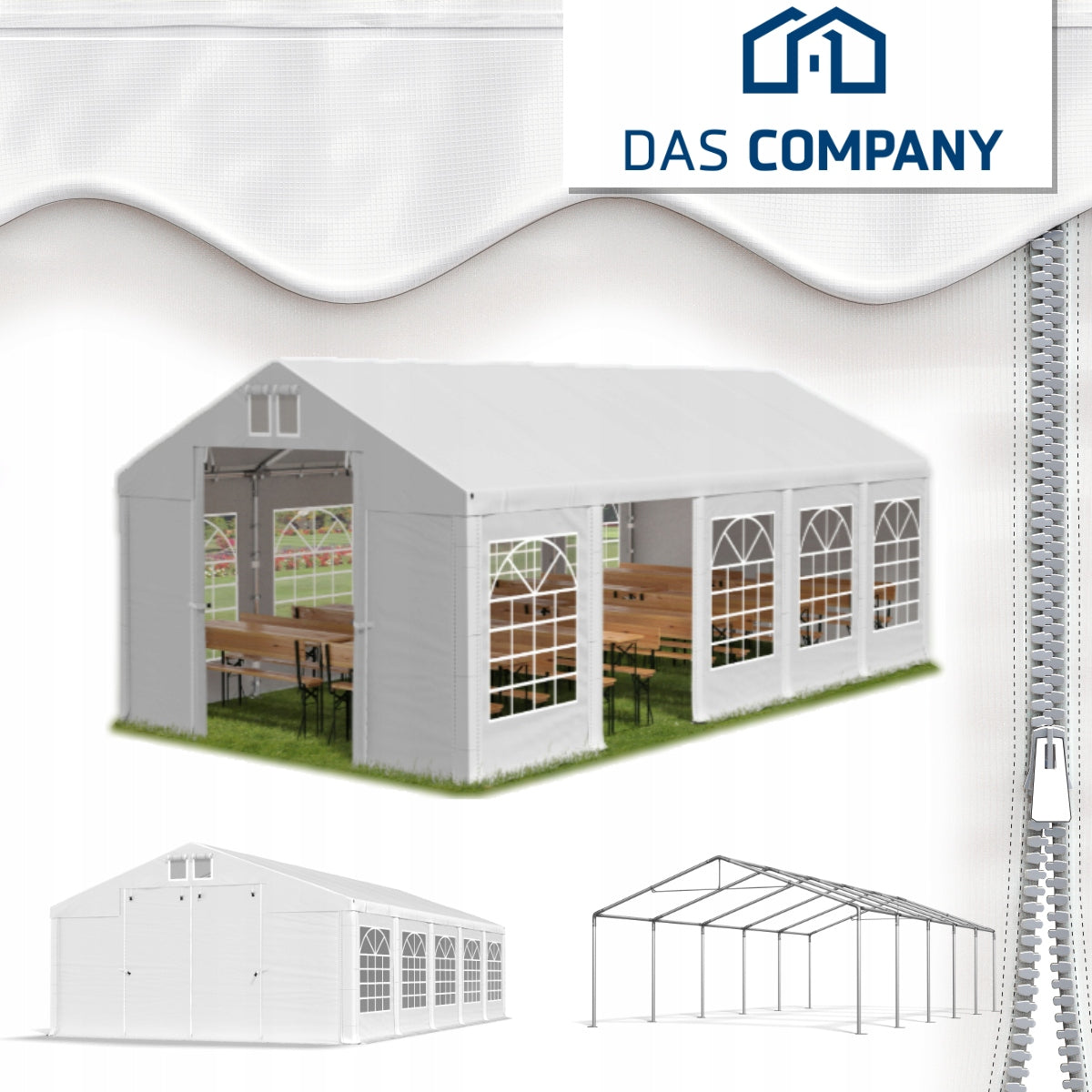 Tent STANDARD 6x10 Garden Party VARIOUS COLORS Packaging status original
