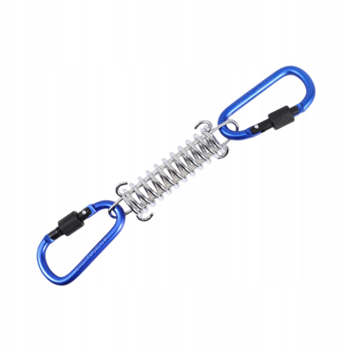 Tent Spring Buckle Heavy Duty Carabiner Clips Tightener Tent Rope Blue