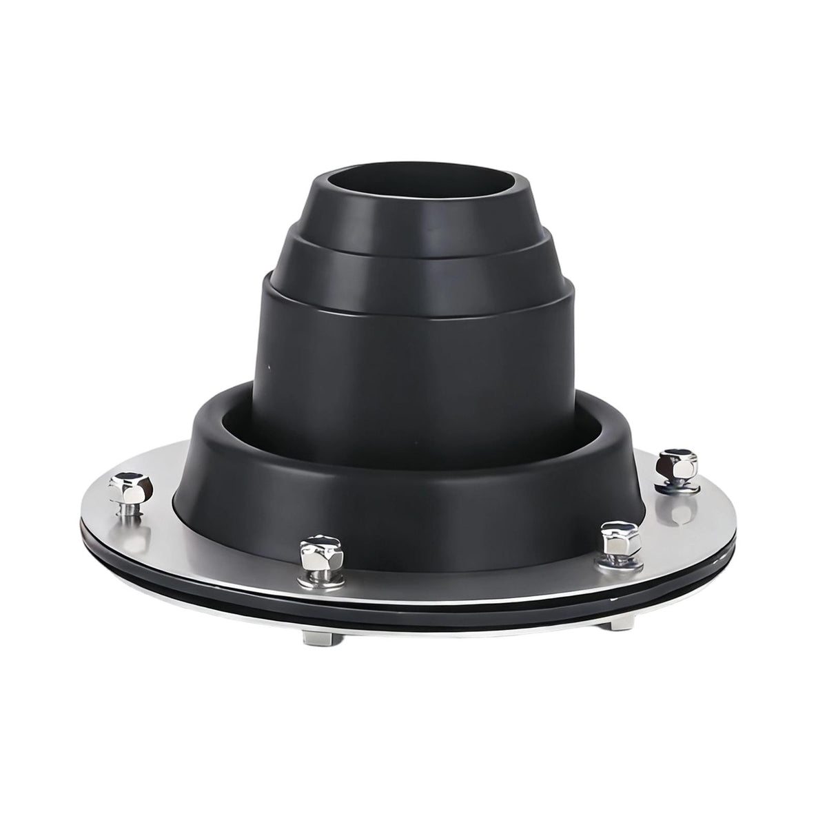 Tent Stove Jack Anti Scald Protection Ring Enhanced Secure Pipe Vent black Packaging status original