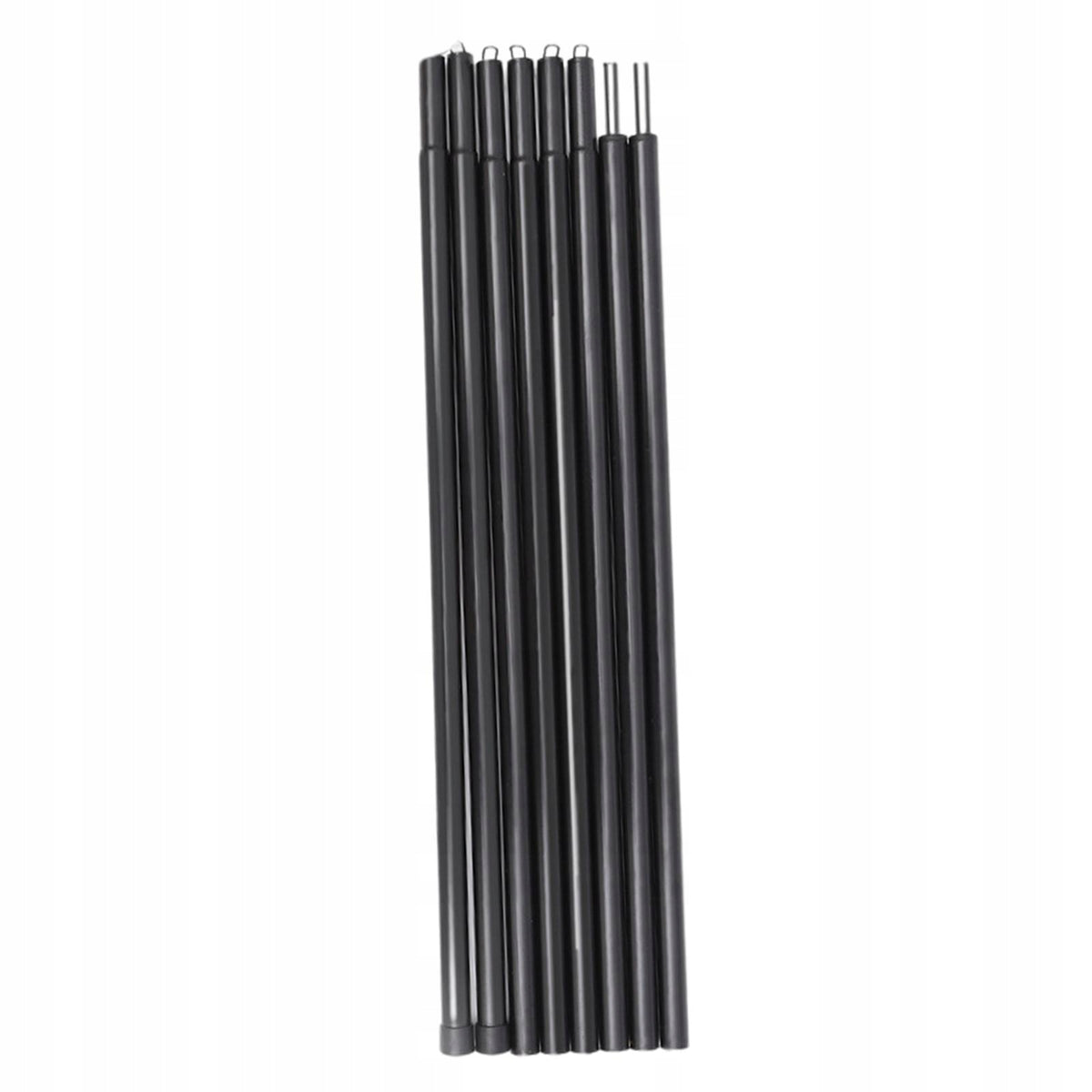 Tent Support Rod Collapsible Anti Rust Heat Resisting for Garden BBQ Black