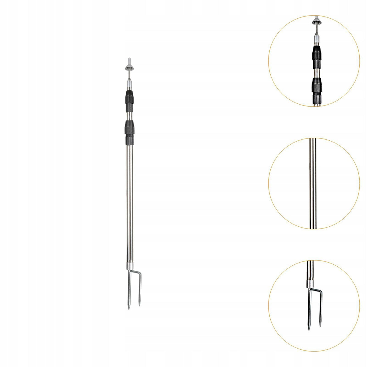Tent Tarp Poles Beach Shelter Tent Support Rods Adjustable Removable 2.5m Manufacturer code 05766070619