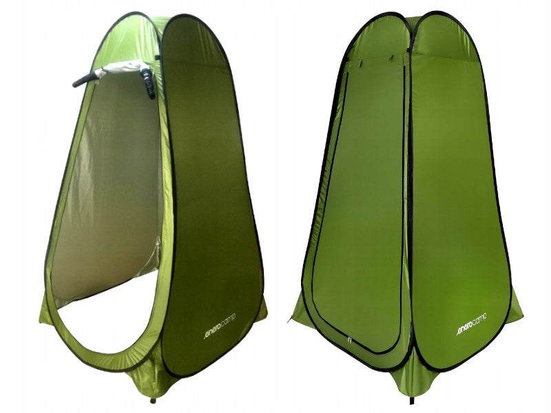 Tent Tourist changing room Toilet WC Green 110x110x190 cm ENERO Color green