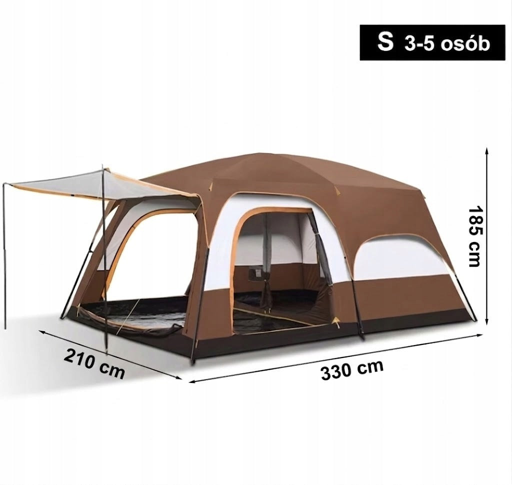 Tent Two-room 3-5 People 330x210cm Mosquito Net Canopy
