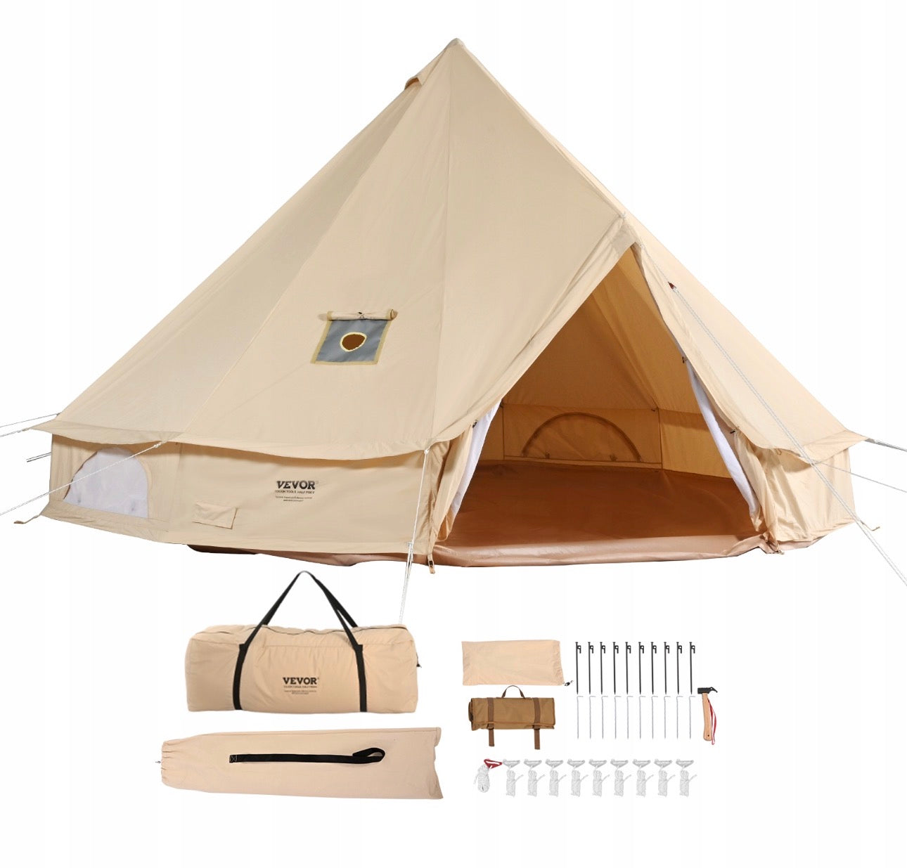Tent Waterproof 3x3x2,5mm Cotton Canvas