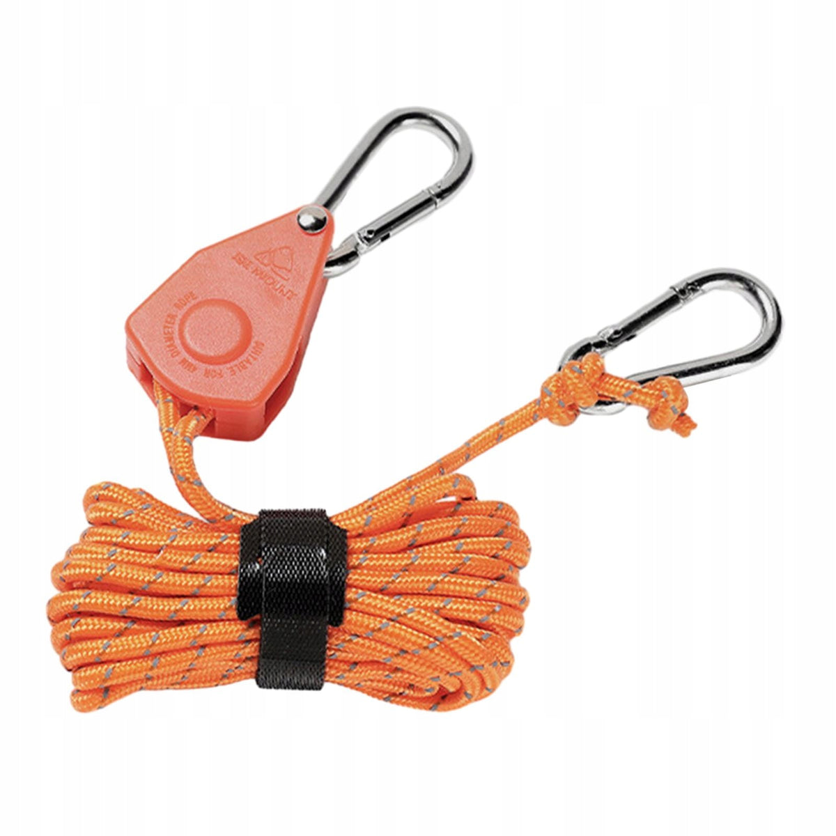 Tent Wind Rope Pulley Ratchet Rope Hanger Adjustable Reflective Orange