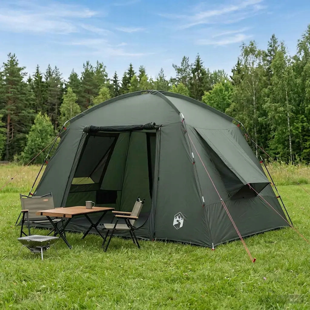 Tent cottage Green military 300 x 210 x 156 cm Polyester Manufacturer code 42028513
