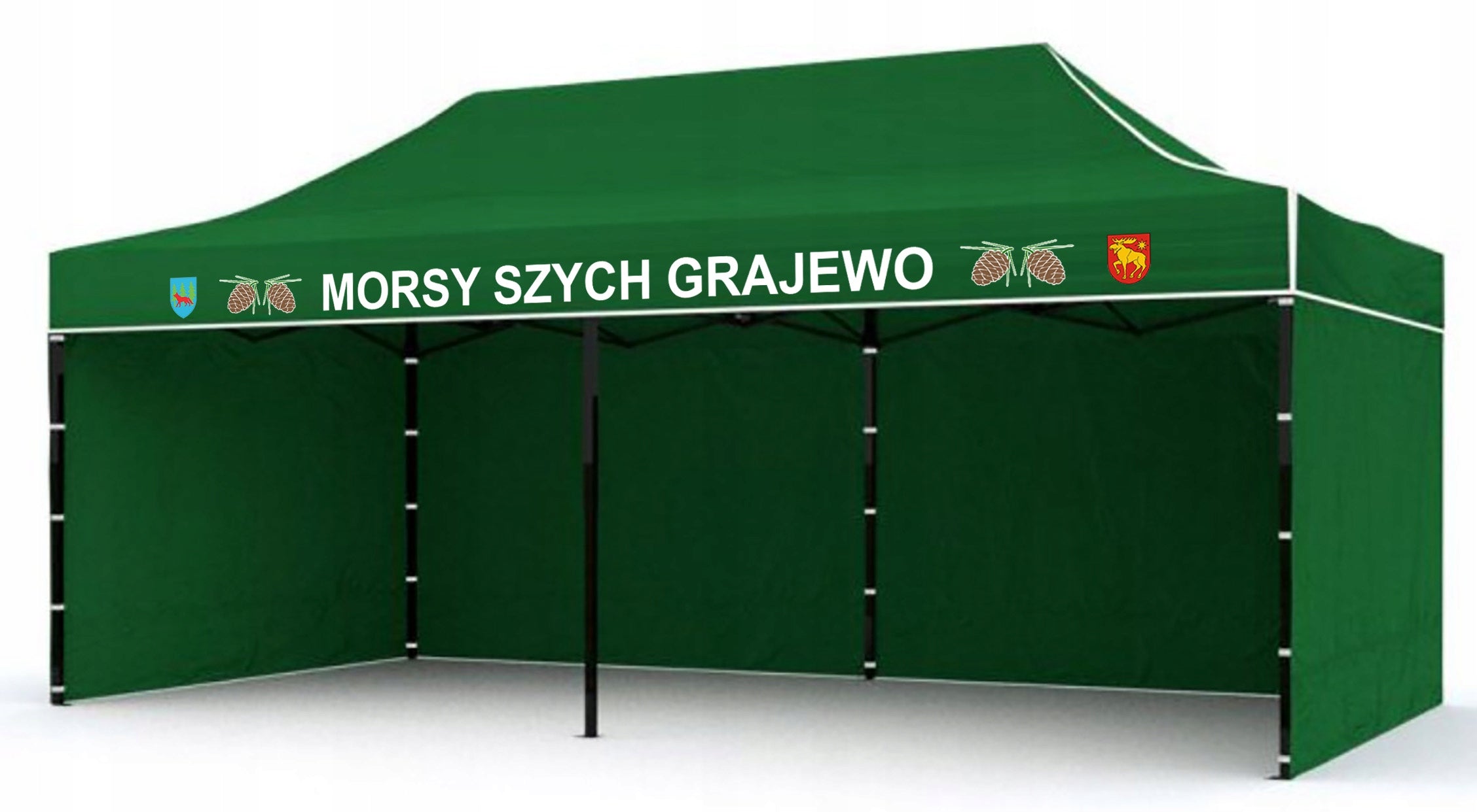 Tent with LOGO Express GARDEN 3x6 GAZEBO WITH PRINT INSCRIPTION PRINT