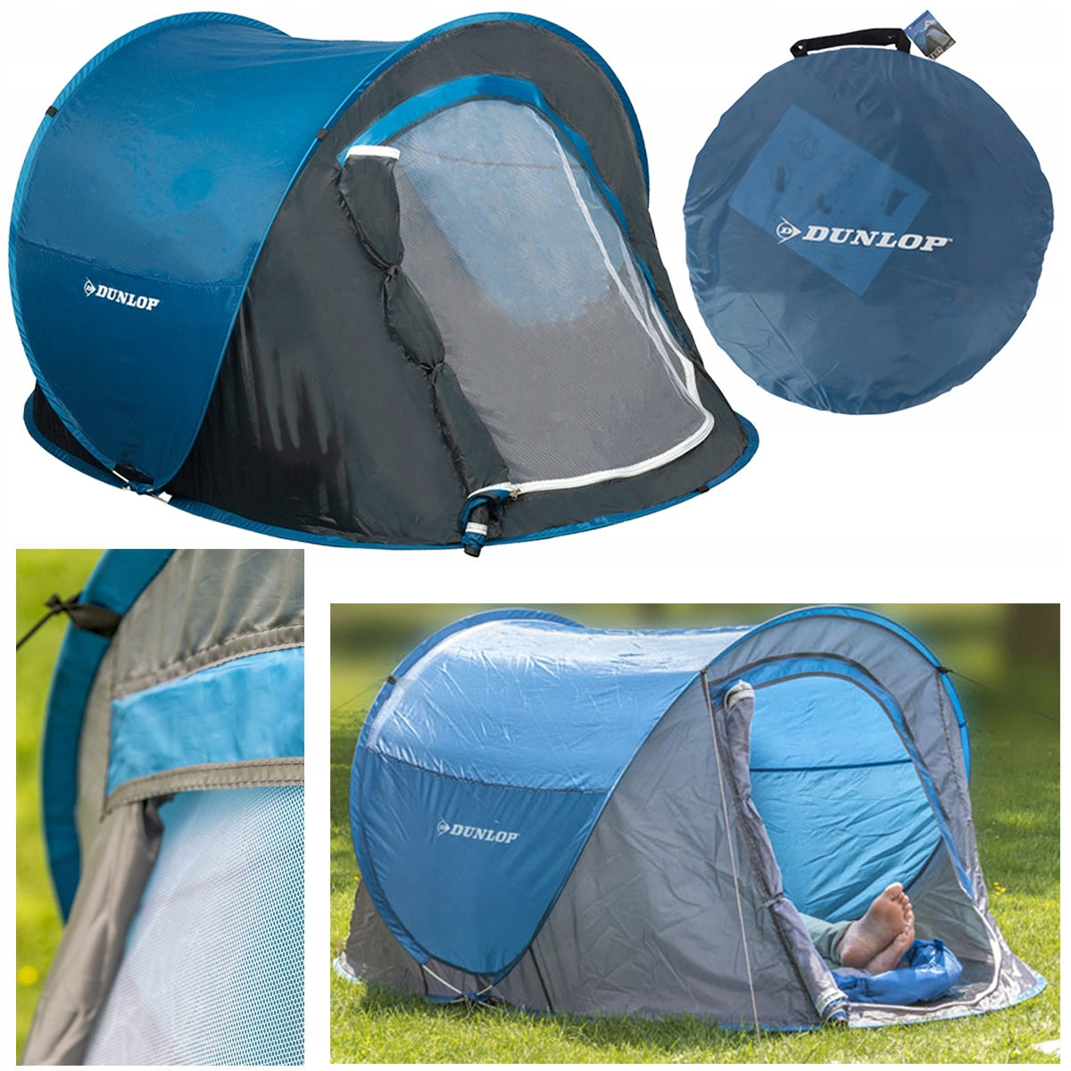 Tent with mosquito net self-folding 1 person 220 x 120 x 90 Waterproof Number of people 1