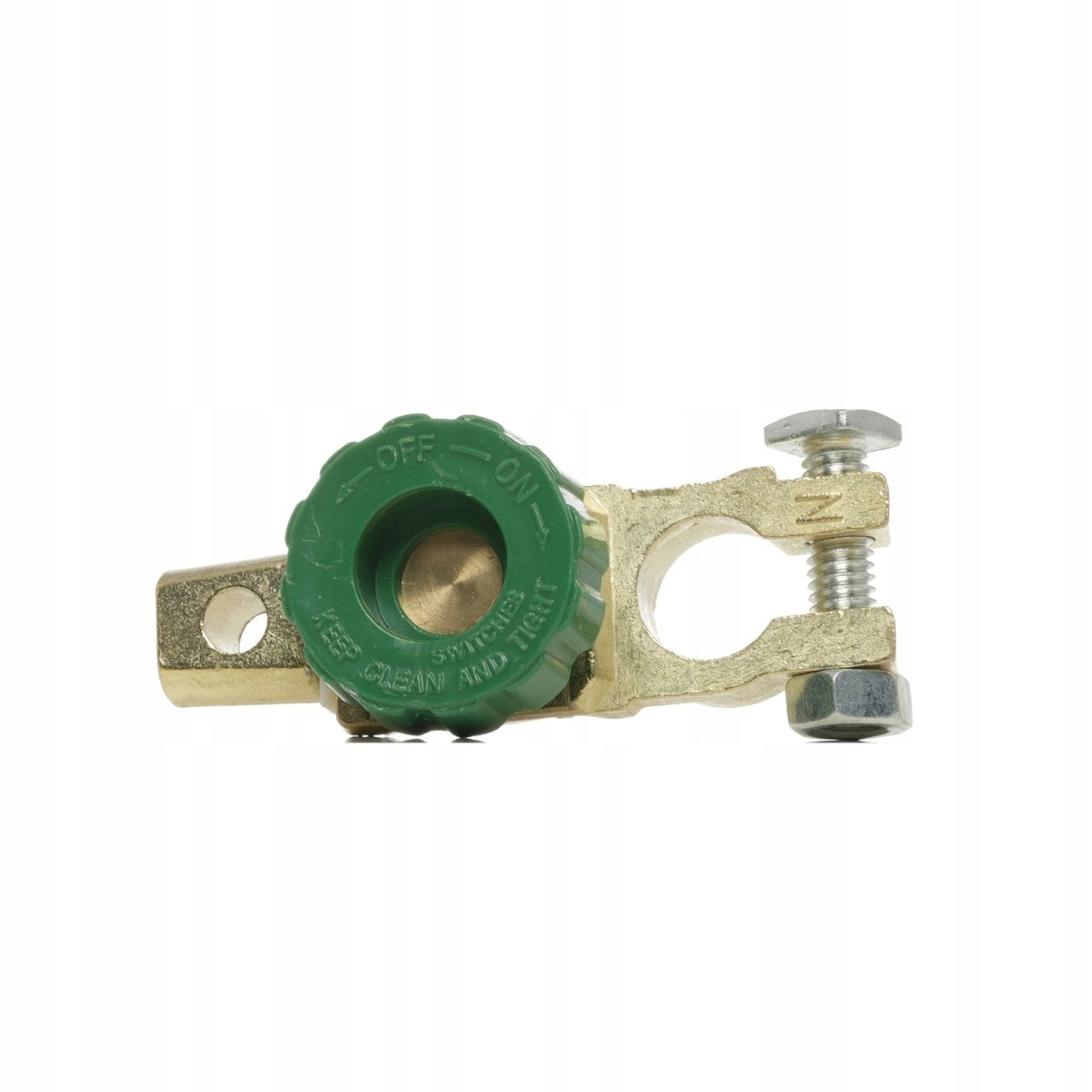 Terminal mass switch per battery pole, max. 17,5 mm in diameter, for
