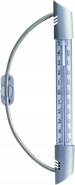 Analoges Fensterthermometer mit Edelstahlhalterung ORBIS TFA 14.6015 