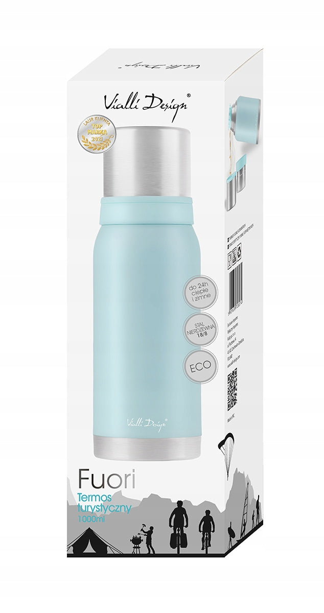 Vialli Design termosas Fuori, 1 l, mėtų spalvos